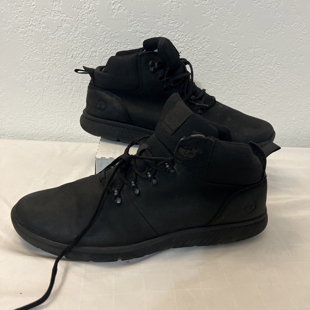 Timberland Boltero Leather A1R1S Leather Shoe Ankle Boots Mens Size 13 Black 5"
